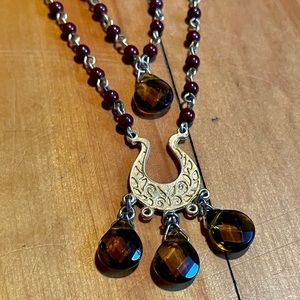 David Aubrey Beaded Double Layer Necklace